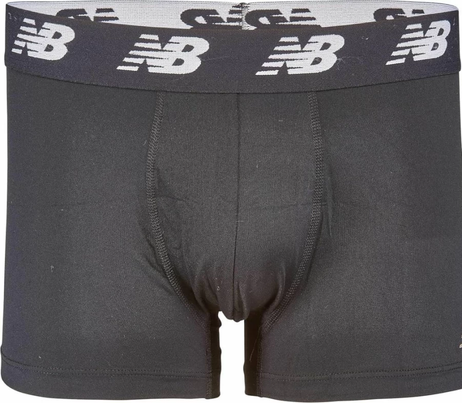 New Balance Men's No Fly Trunks Underwear 3-Pack - Moisture Wicking, Breathable, Lightweight with Jacquard Waistband