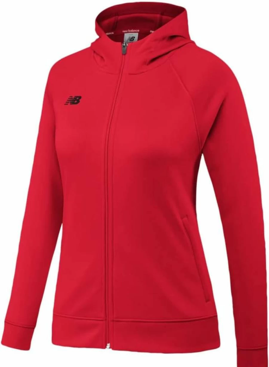 New Balance Women's XL Red Hoodie for Fastpitch Softball Travel Comfort