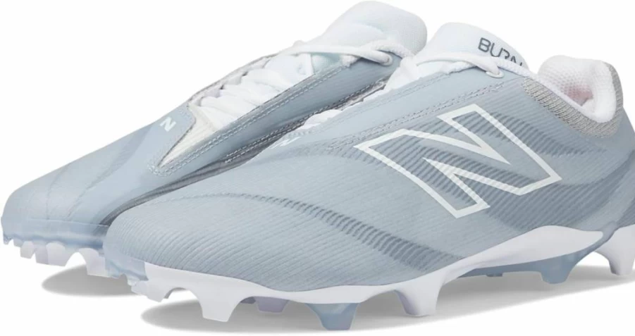 New Balance Burnx4 Lacrosse Shoes for Men & Women - Artic Grey/Grey - Size 8.5 US Men