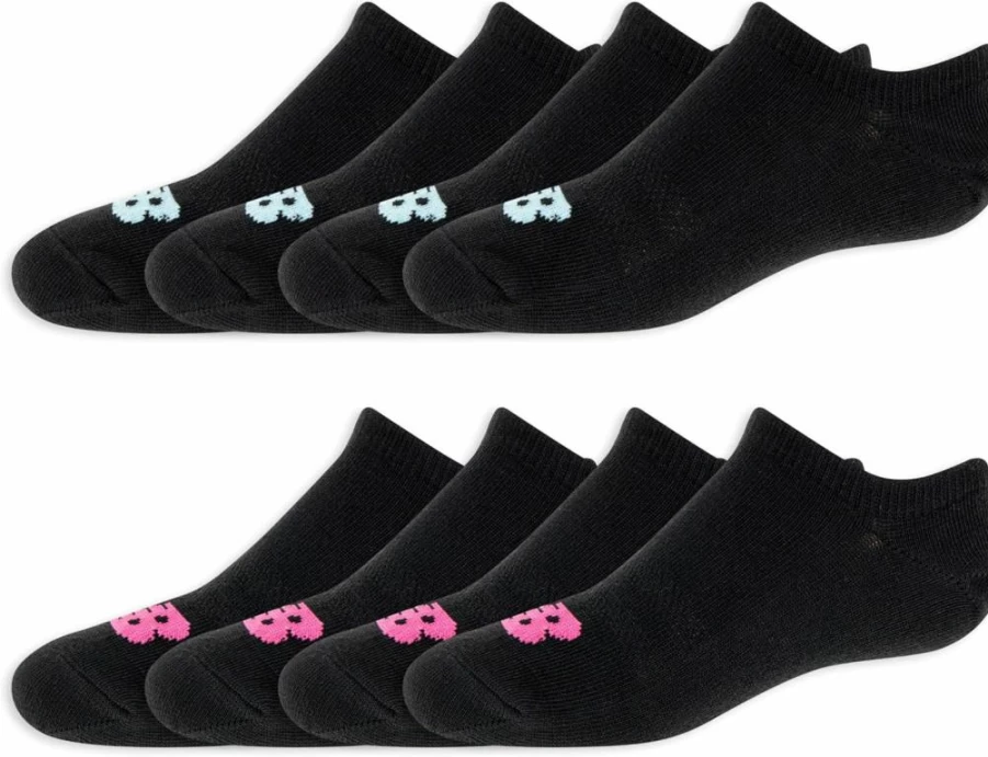 New Balance Kids' Breathable Liner Socks with Arch Support - 8 Pack for Active Children
