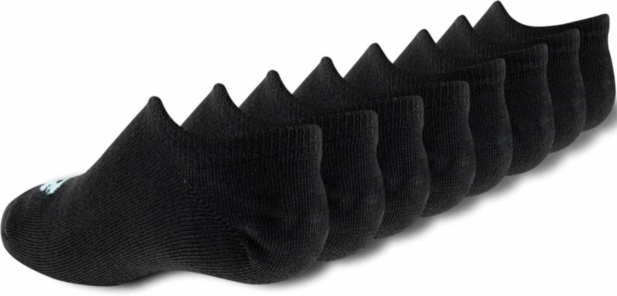 New Balance Kids' Breathable Liner Socks with Arch Support - 8 Pack for Active Children