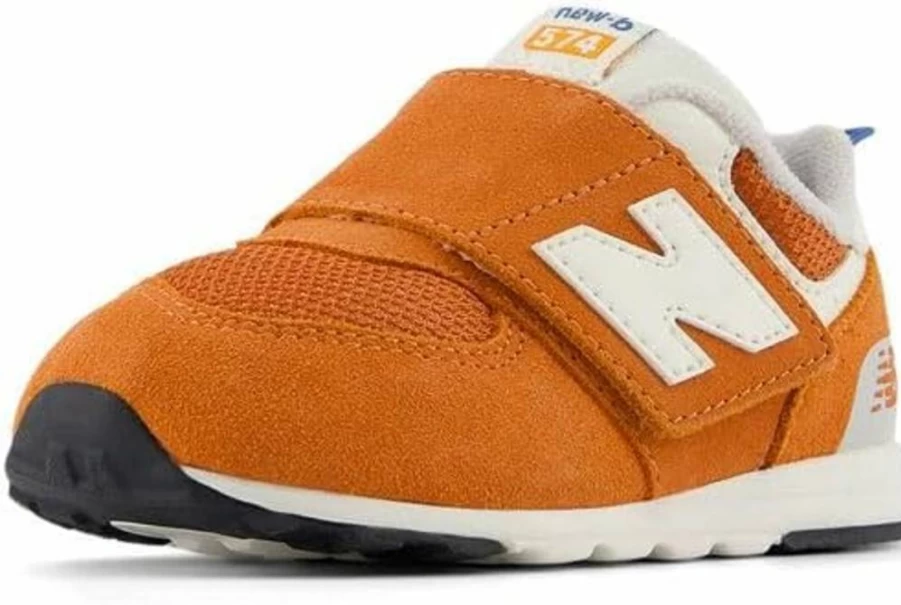 New Balance Kids 574 V1 Hook & Loop Sneakers - 70s Racing Style Unisex-Child Shoes