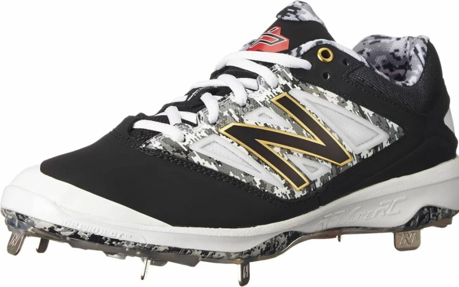 New Balance L4040V3 Baseball Cleats for Men - Lightweight Performance Metal Spikes for Training & Games