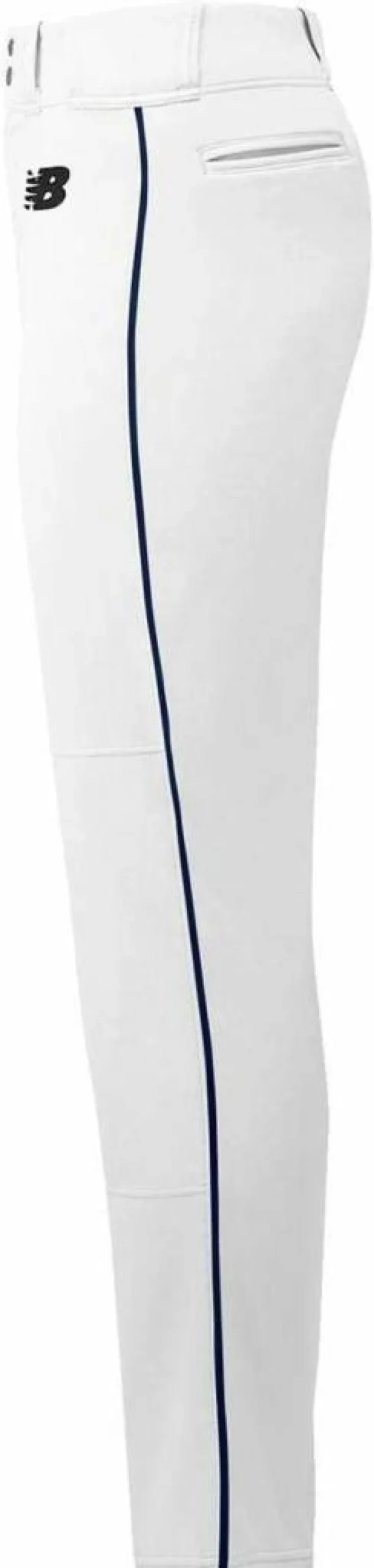 New Balance Men's Adversary 2.0 Baseball Pants - White & Navy, 2XL, Athletic Training & Game Day Apparel
