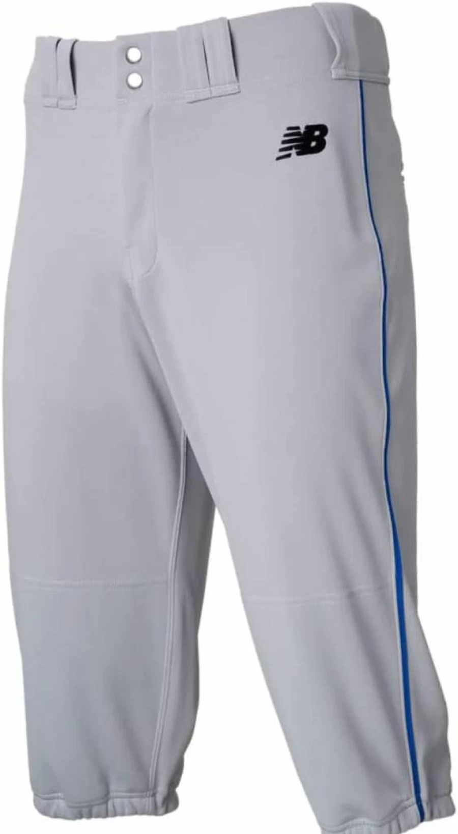 New Balance Men's Adversary 2.0 Baseball Knickers - Grey/Royal, XL Size, Athletic Pants for Training & Sports