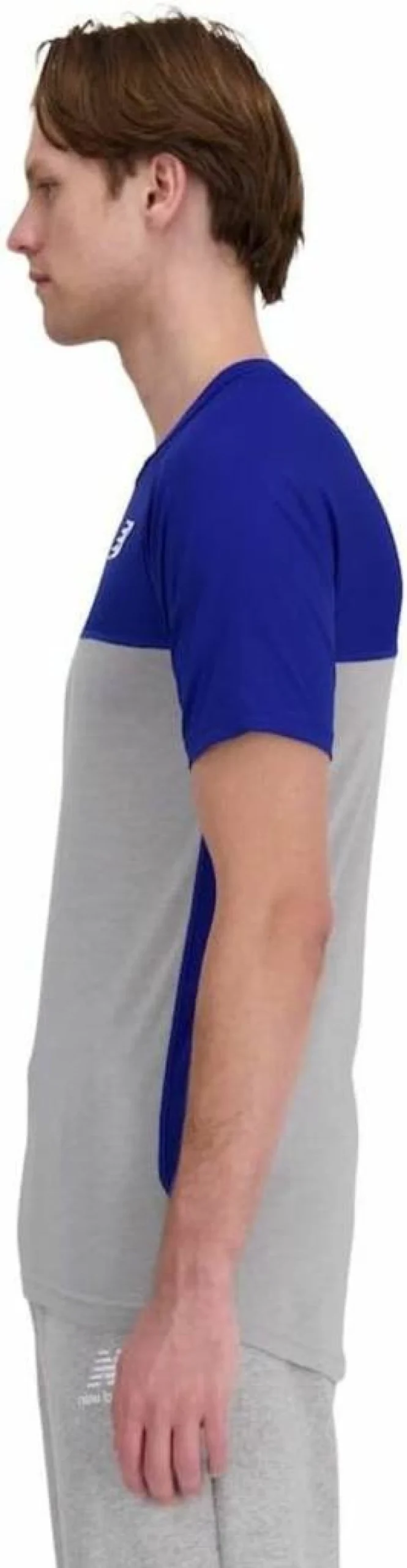 New Balance Men's Asymmetrical Baseball Jersey Top Left Chest Logo Performance Shirt