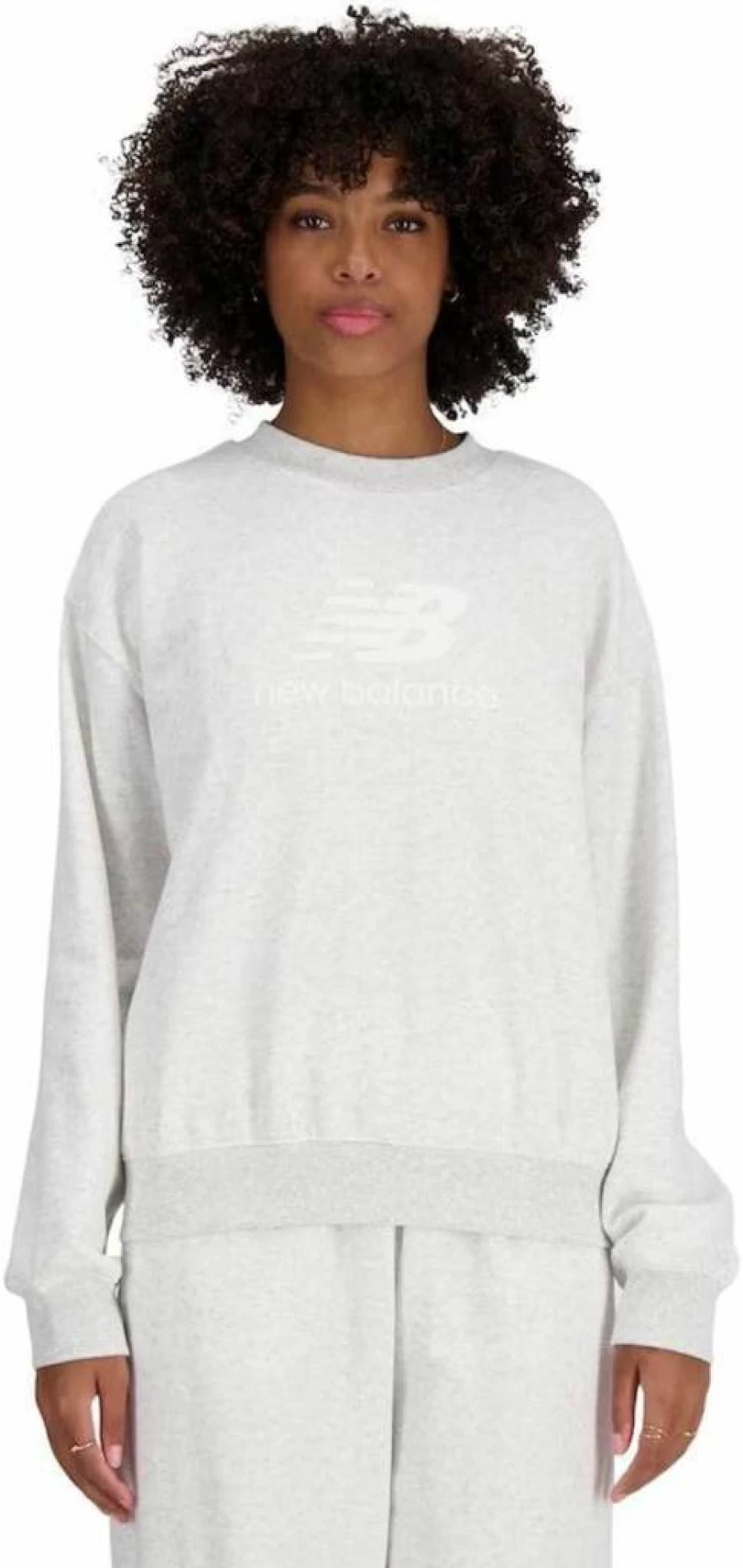 New Balance Women's French Terry Logo Crew Sweatshirt - Sport Essentials Collection