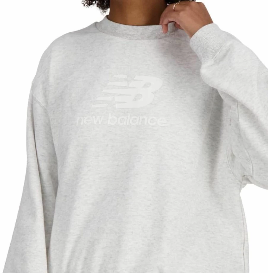 New Balance Women's French Terry Logo Crew Sweatshirt - Sport Essentials Collection