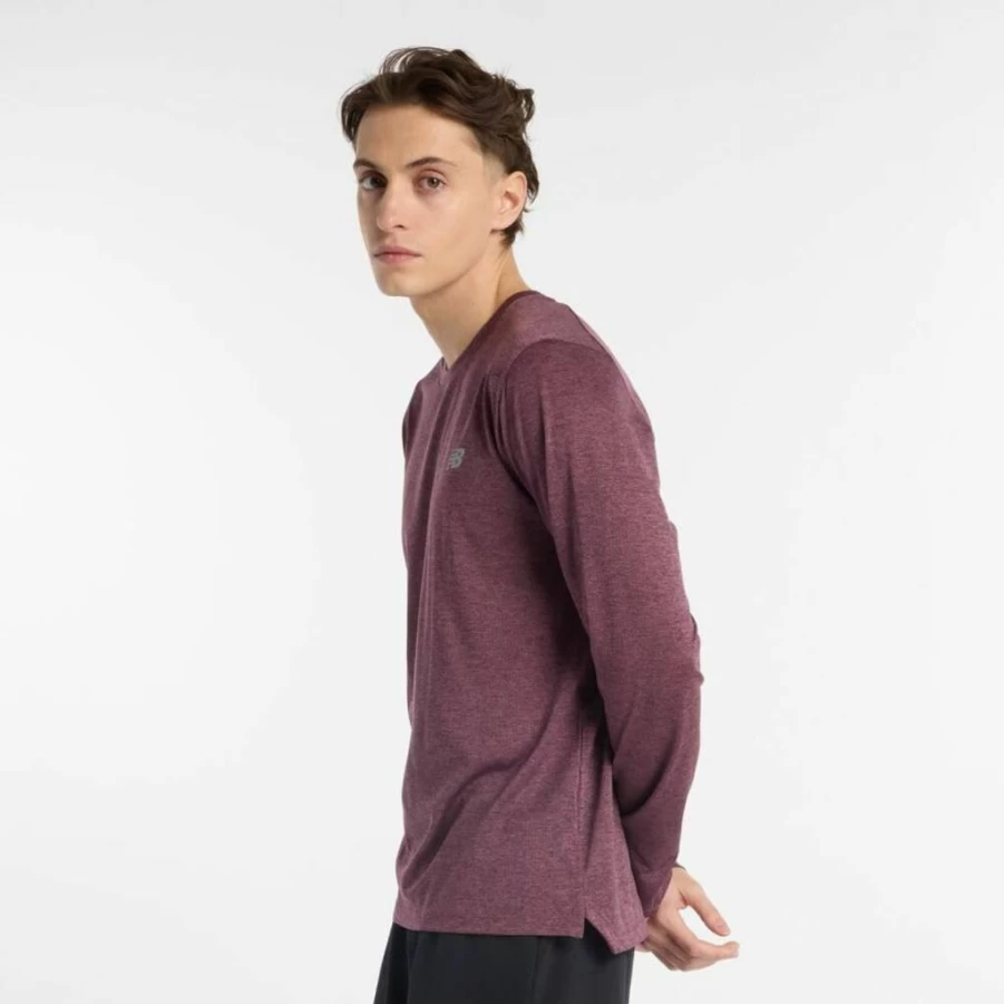 New Balance Men's Performance Long Sleeve Athletic Shirt for Running & Training