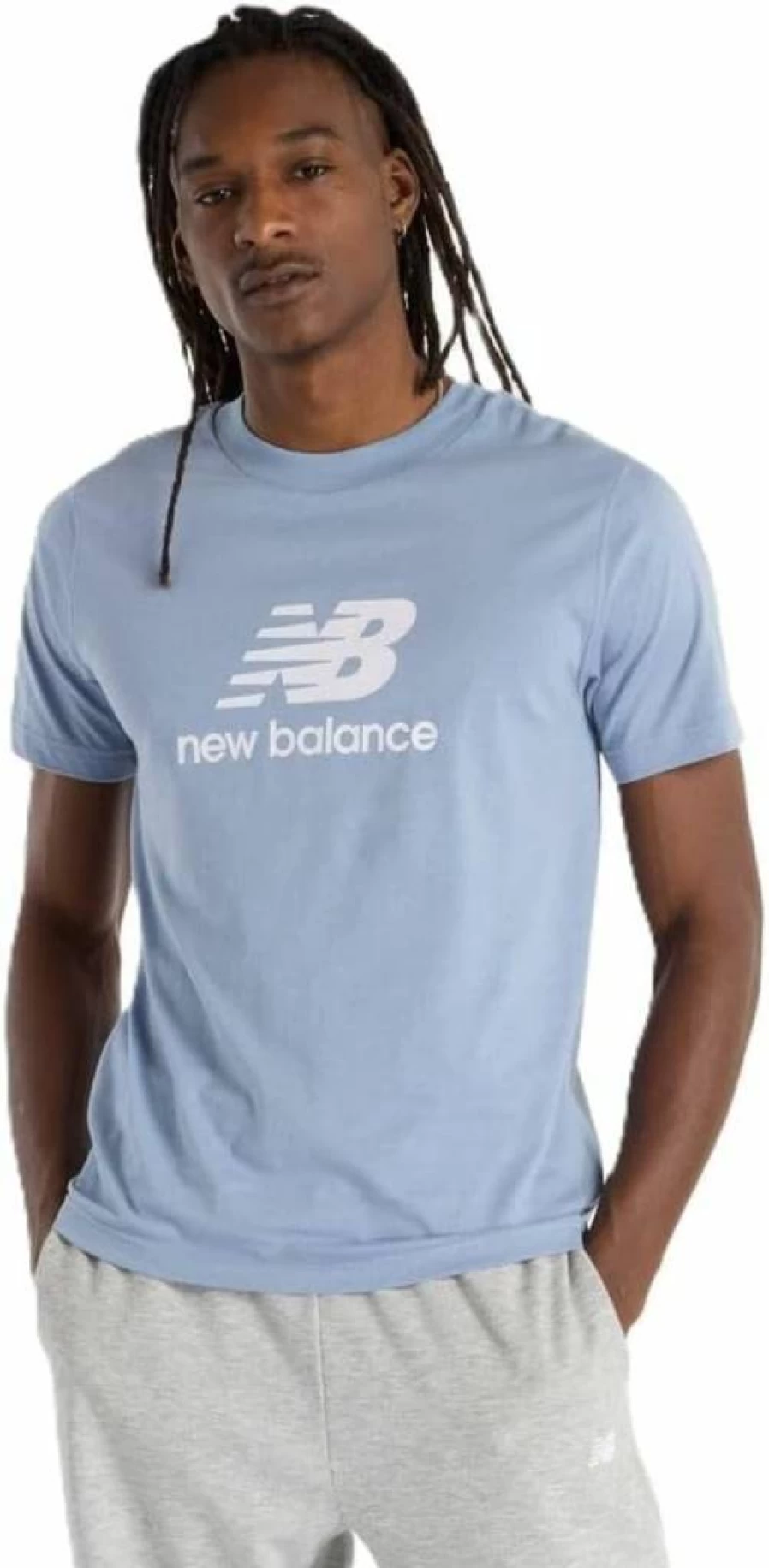 New Balance Men's Essential Logo Athletic T-Shirt for Sports & Casual Wear