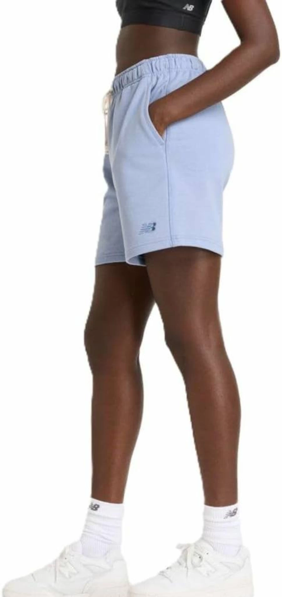 New Balance Women's Athletic French Terry Sweatpants Shorts for Running & Training