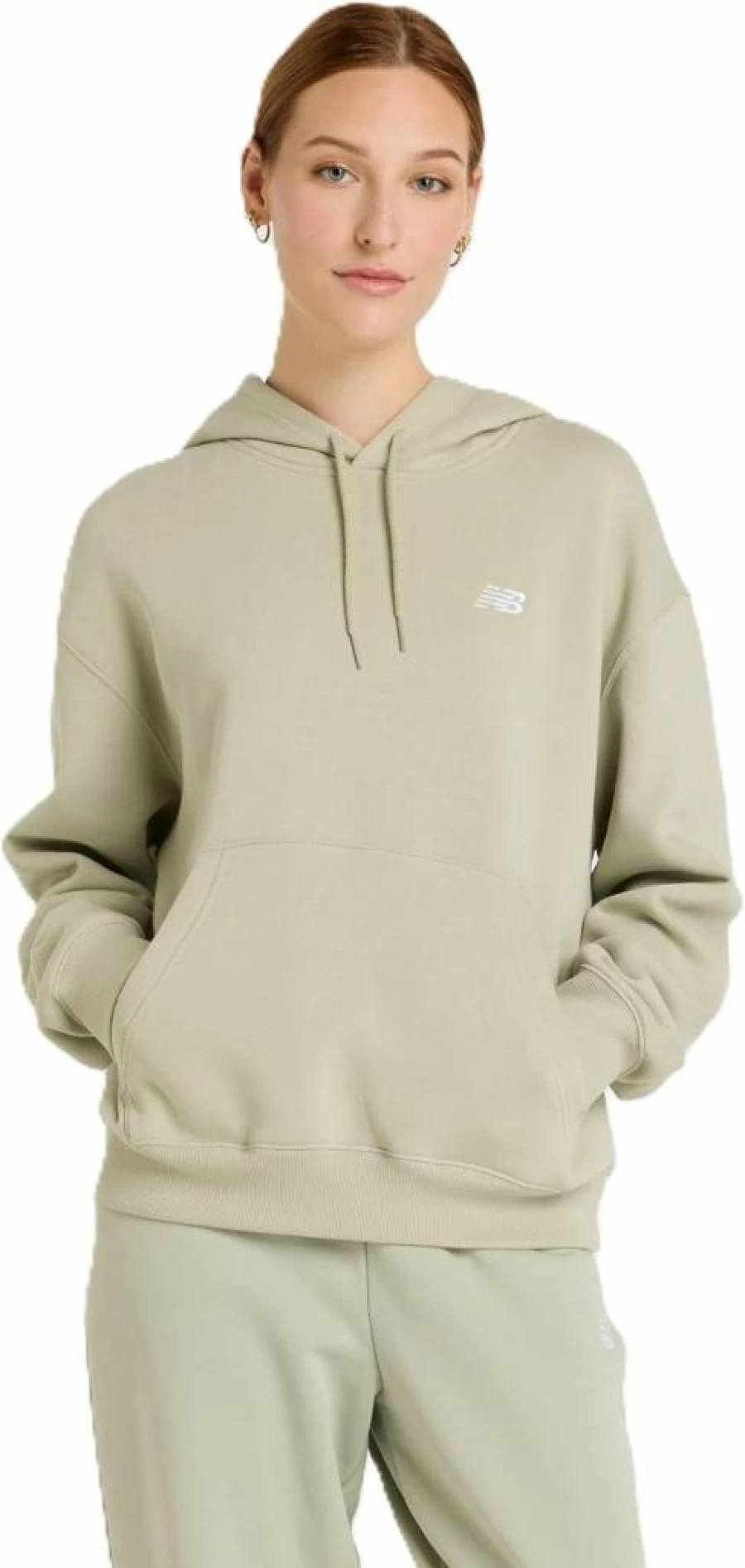 New Balance Women's Essential Fleece Hoodie - Comfortable Sportswear for Active Lifestyles