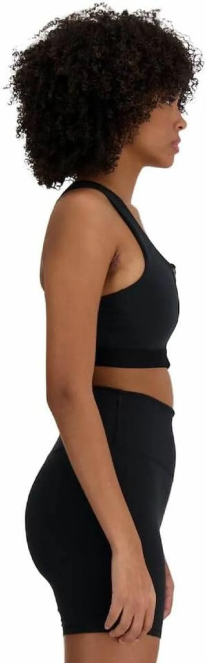 New Balance Women's Medium Support Zip-Front Sports Bra with Pocket - Sleek Design