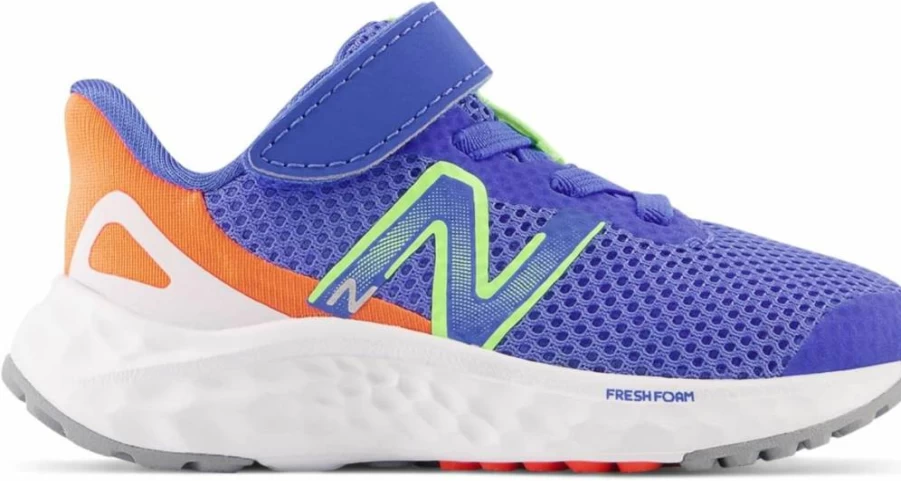 New Balance Kids' Fresh Foam Arishi V4 Hook & Loop Running Shoes for Boys and Girls