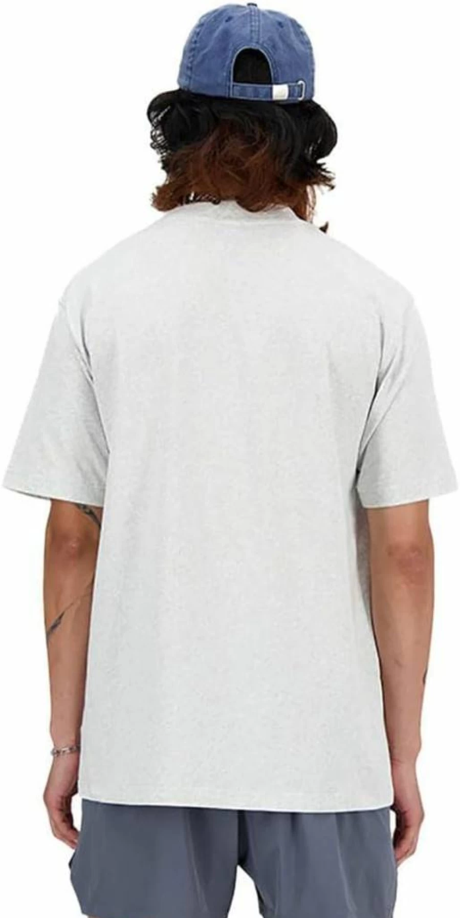 New Balance Men's Performance Cotton Athletic T-Shirt - Breathable Workout Tee for Running & Training