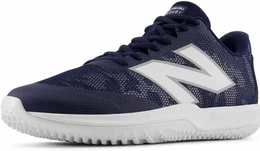 New Balance 4040 V7 FuelCell Turf Baseball Shoes for Men & Women - Team Navy/Optic White - Size 9.5 US Men