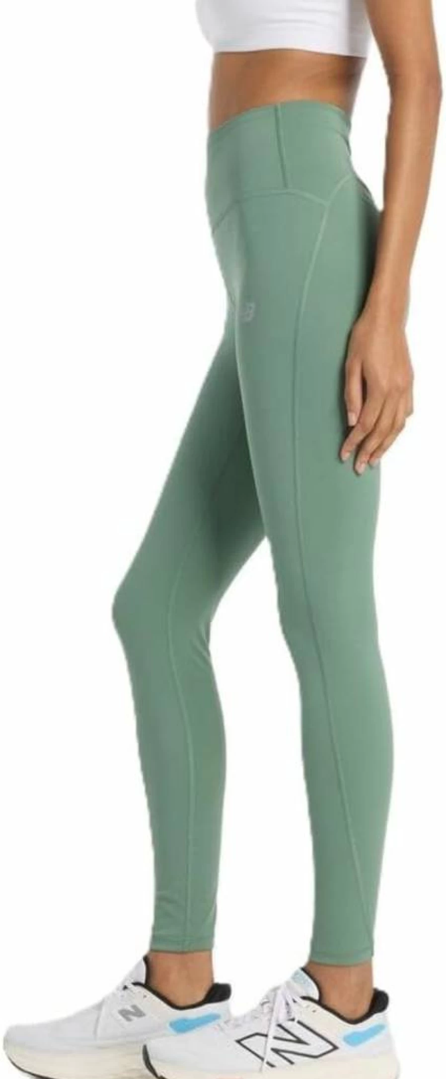 New Balance Women's High-Rise Sleek Leggings 27" - Comfortable & Stylish Workout Leggings for Running & Yoga