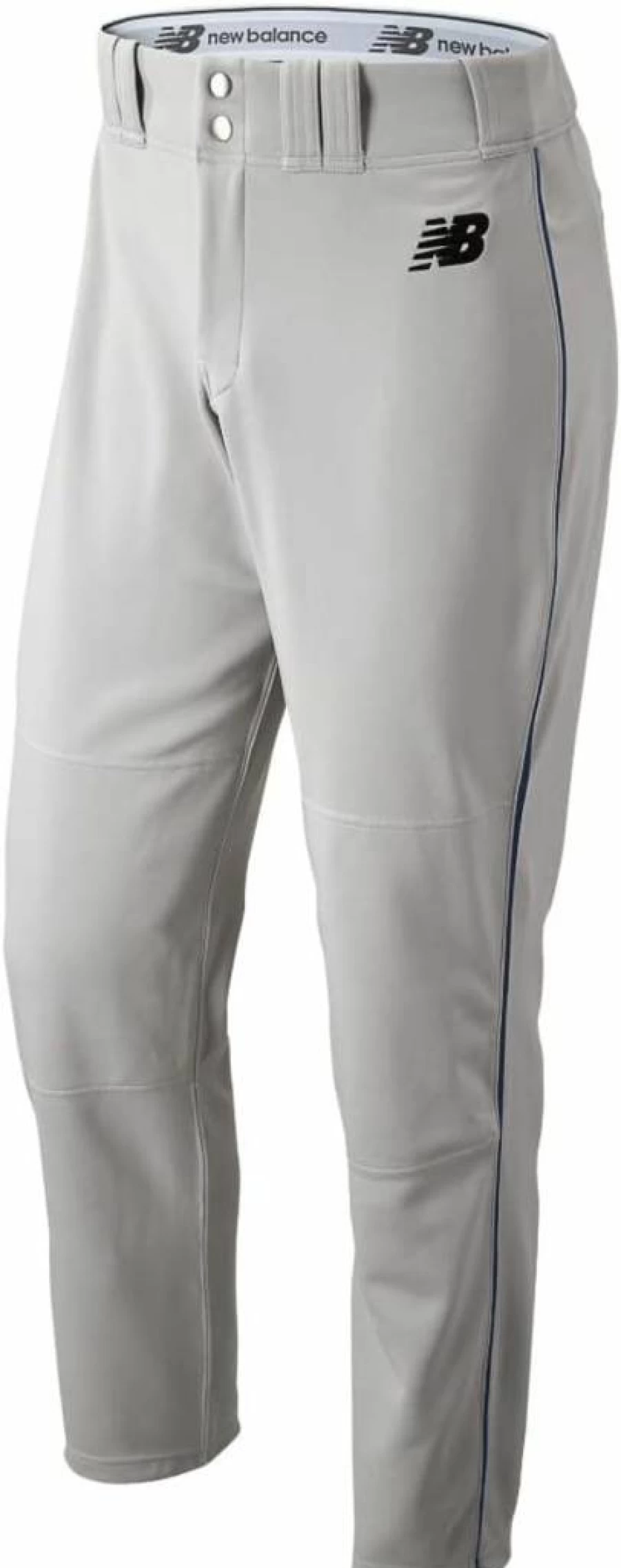 New Balance Men's Adversary 2.0 Baseball Pants - Gray/Red, XL | Athletic Baseball Uniform Pants for Sports & Training