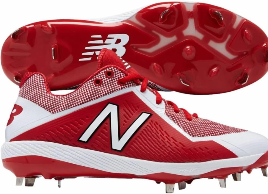 New Balance L4040V4 Metal Baseball Cleats for Men - Lightweight Performance Turf Shoes