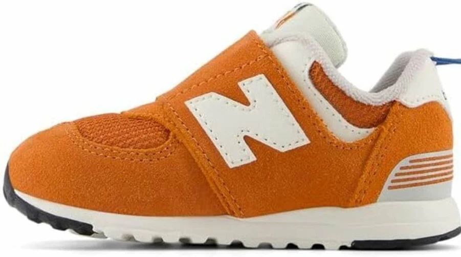 New Balance Kids 574 V1 Hook & Loop Sneakers - 70s Racing Style - Unisex Child Shoes