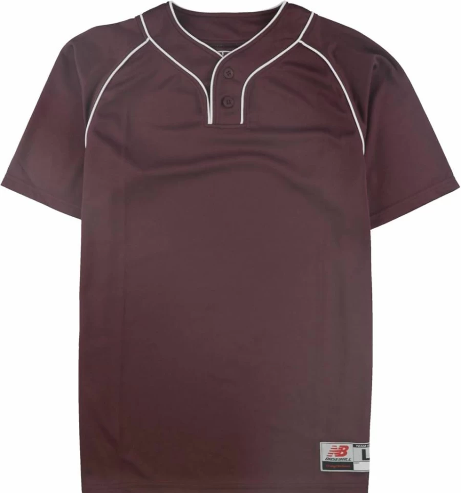 New Balance XL Purple Youth Baseball Jersey for Boys - Authentic Team Uniform