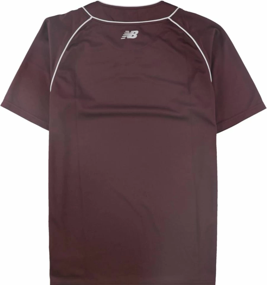 New Balance XL Purple Youth Baseball Jersey for Boys - Authentic Team Uniform