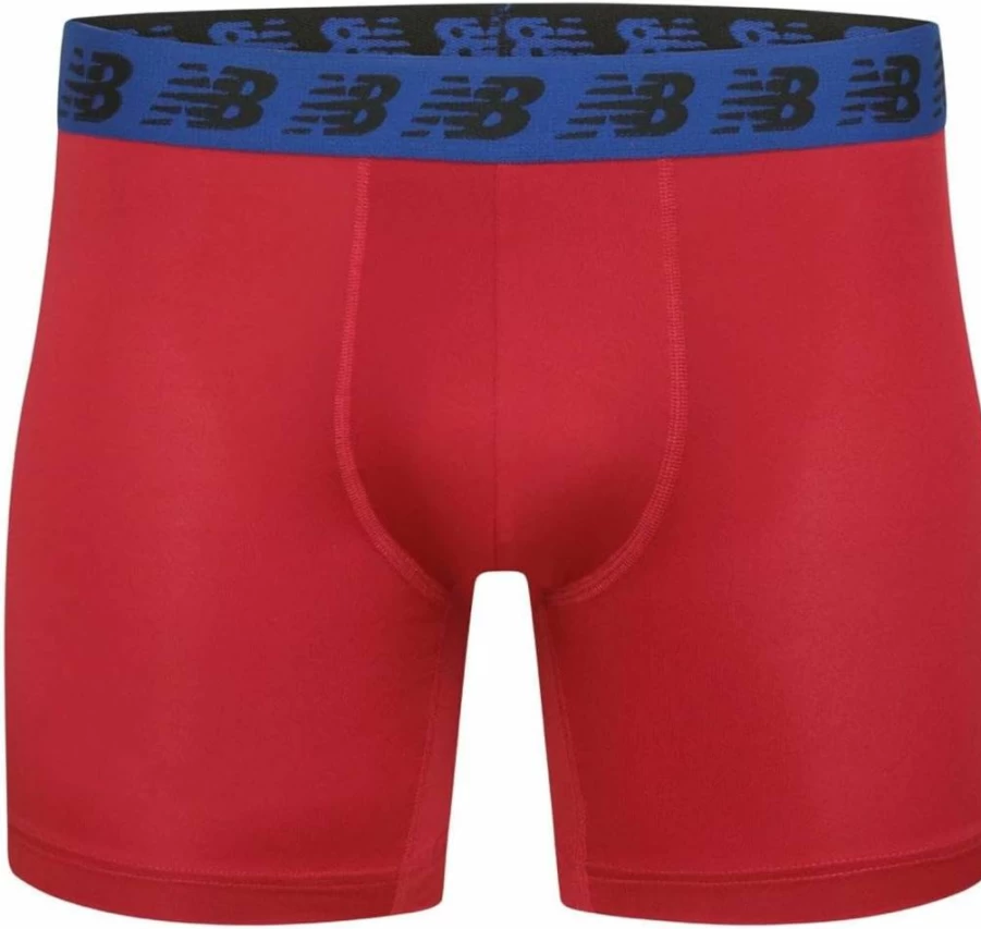 New Balance Men's Breathable Moisture-Wicking Boxer Briefs for Active Comfort