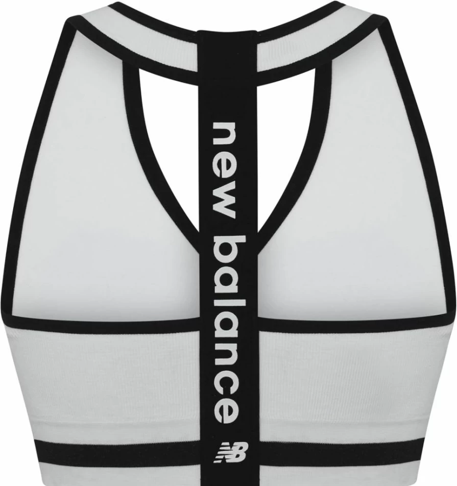 New Balance Seamless Wirefree Sports Bra - T-Back Racer Design with Allover Texture for Women