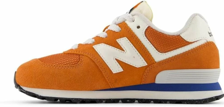 New Balance Kids' 574 V1 Lightweight Comfortable Lace-Up Sneakers for Boys and Girls