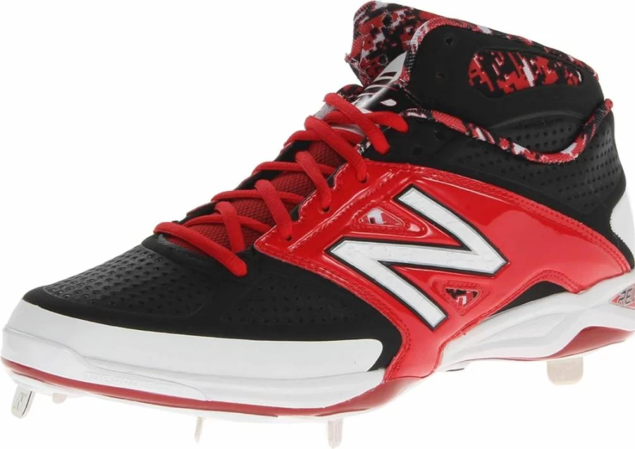 New Balance M4040 Metal Cleats Baseball Shoes for Men - Mid Top Baseball Cleats for Enhanced Traction & Support
