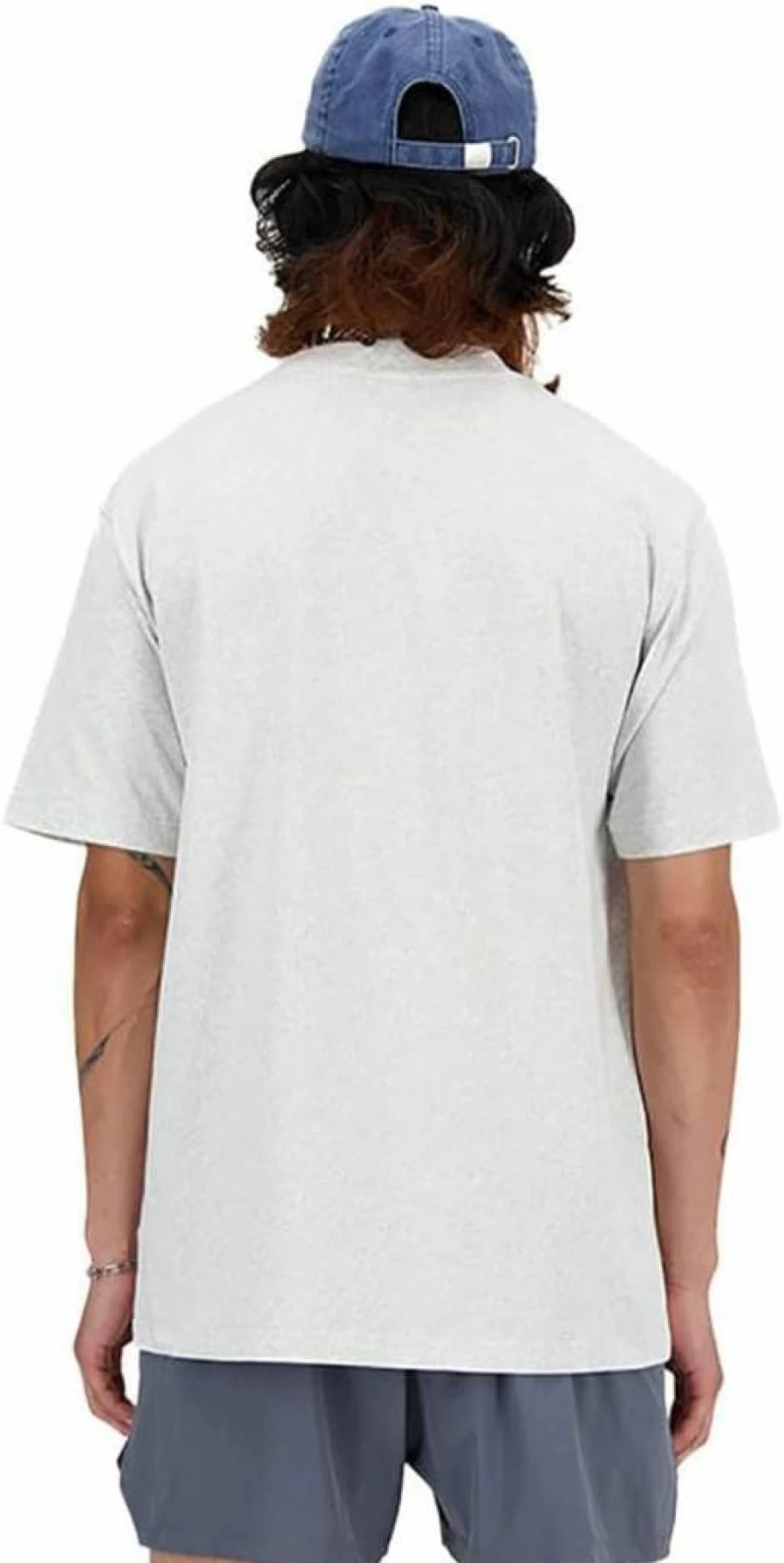 New Balance Men's Performance Cotton Athletic T-Shirt - Breathable Workout Tee for Running & Training