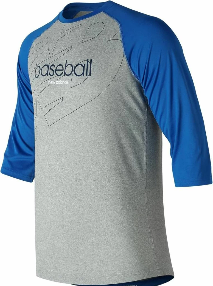 New Balance Men's Graphic Raglan Tee - Comfortable Walking Shirt with Stylish Design