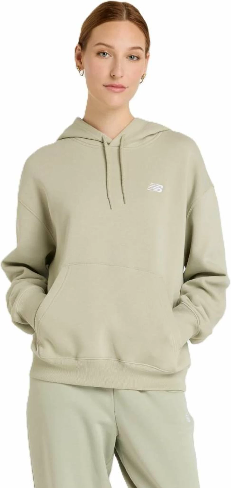 New Balance Women's Essential Fleece Hoodie - Comfortable Sportswear for Active Lifestyles