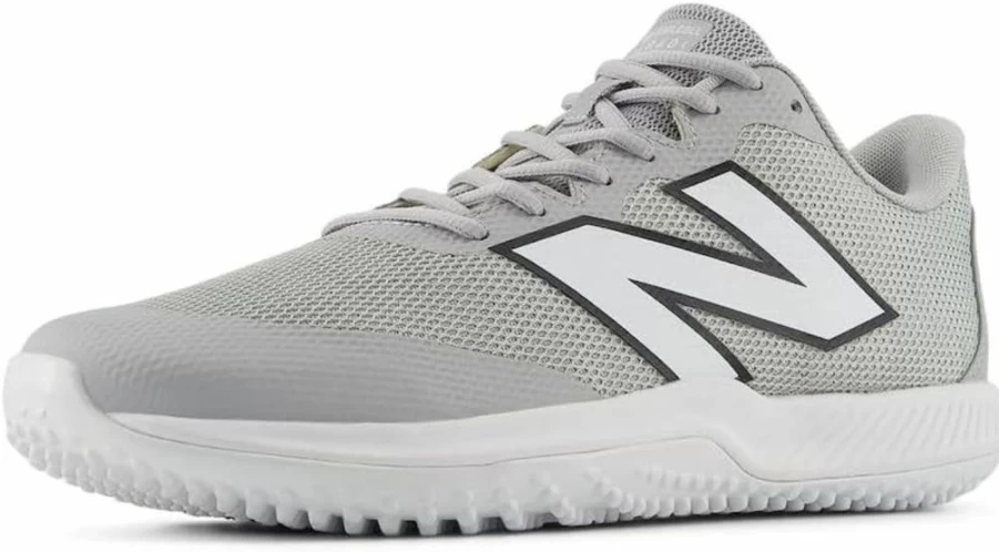 New Balance 4040 V7 FuelCell Turf Baseball Shoes for Men & Women - Raincloud/Optic White, 8.5 US Men's