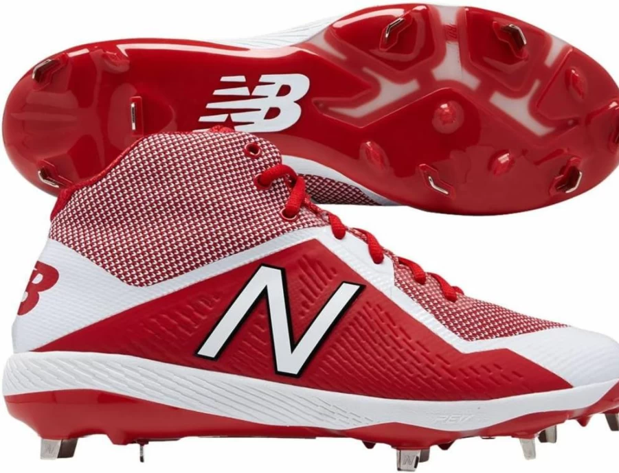 New Balance 4040 V4 Metal Cleats Baseball Shoes for Men - Lightweight & Durable Turf Sports Footwear