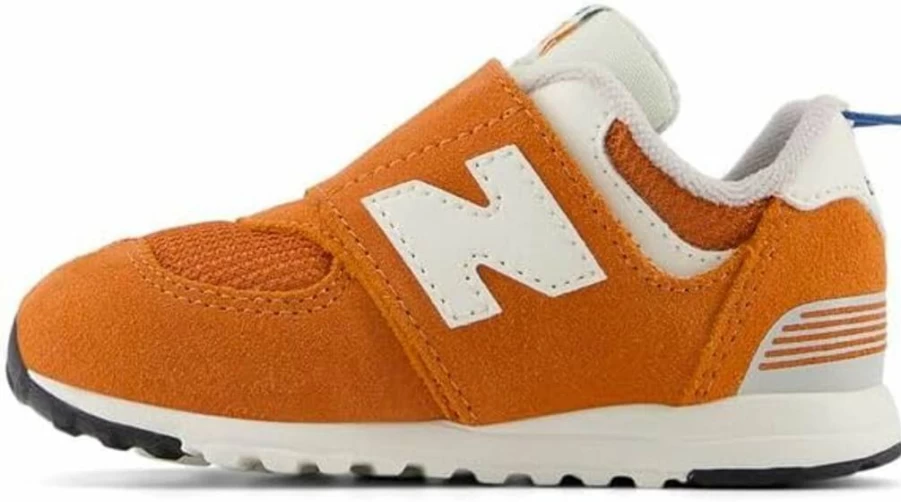 New Balance Kids 574 V1 Hook & Loop Sneakers - 70s Racing Style - Unisex Child Shoes