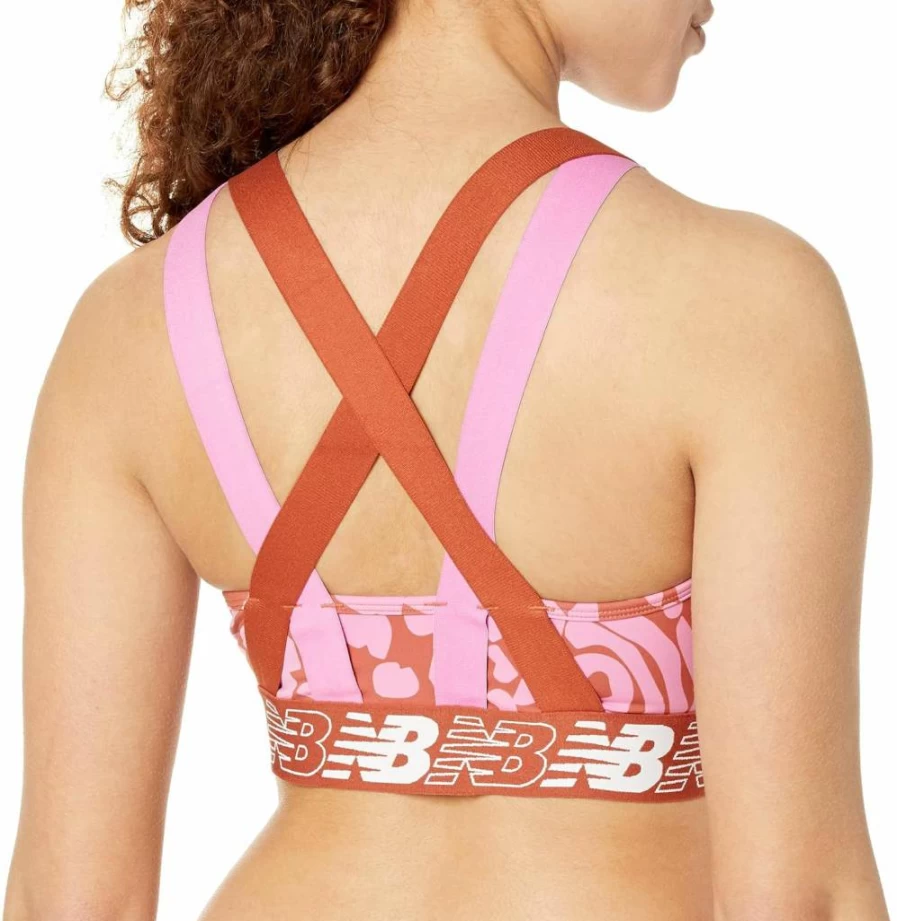 New Balance Women's Relentless Crop Sports Bra 2023 - Lightweight Workout Top for Running & Fitness