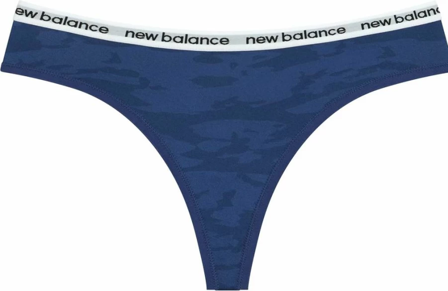 New Balance Women's 3-Pack or 6-Pack Thong Underwear with Elastic Waistband & Logo Print – Premium Performance Comfort