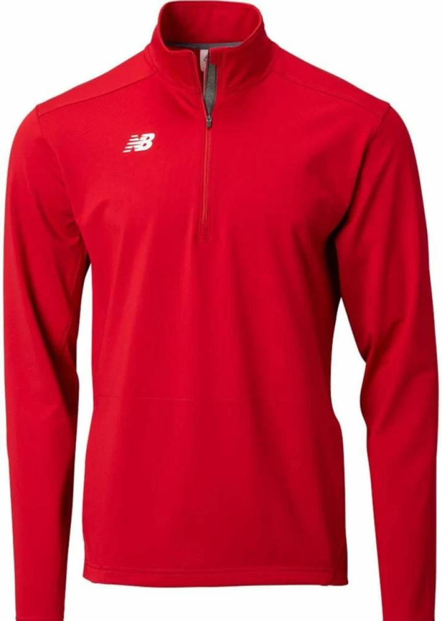 New Balance Men's Lightweight Half-Zip Pullover - Solid Color Athletic Top