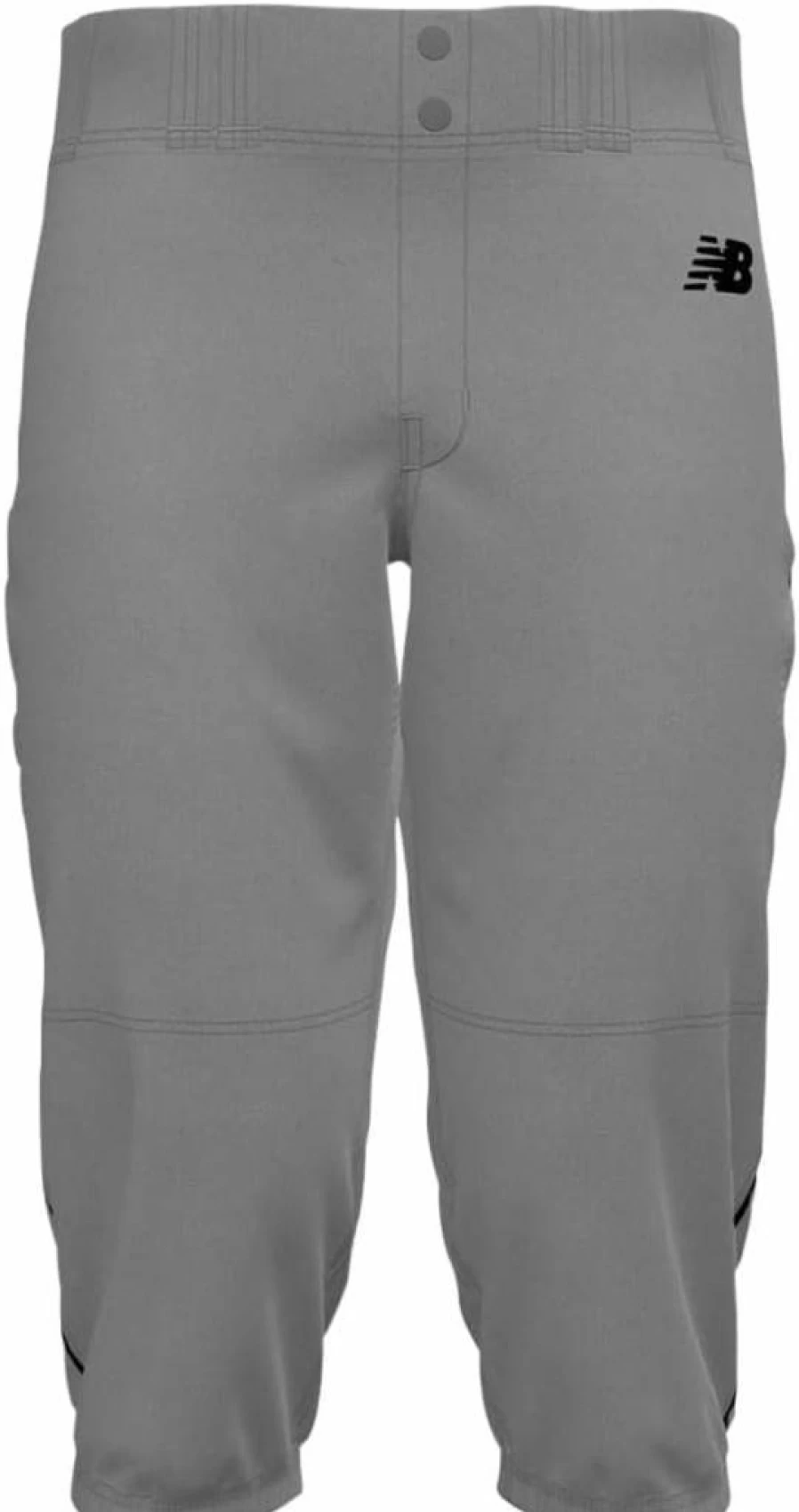 New Balance Men's Adversary 2.0 Baseball Knicker Pants - Grey/Black - 2XL - Athletic Training & Casual Wear
