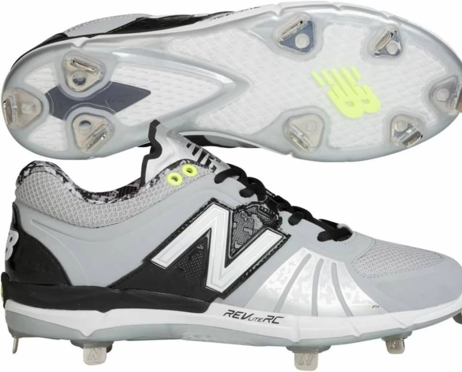 New Balance Men's 3000 V2 Metal Cleat Baseball Shoes - Grey/Black - Size 15 D (US)