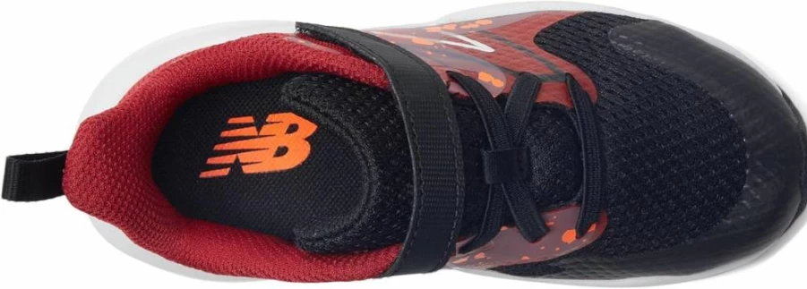 New Balance Kids Rave Run V2 Bungee Lace Sneakers with Adjustable Top Strap