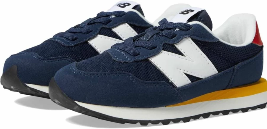 New Balance Kids 237 Bungee Sneakers for Boys and Girls - Lightweight Comfortable Running Shoes