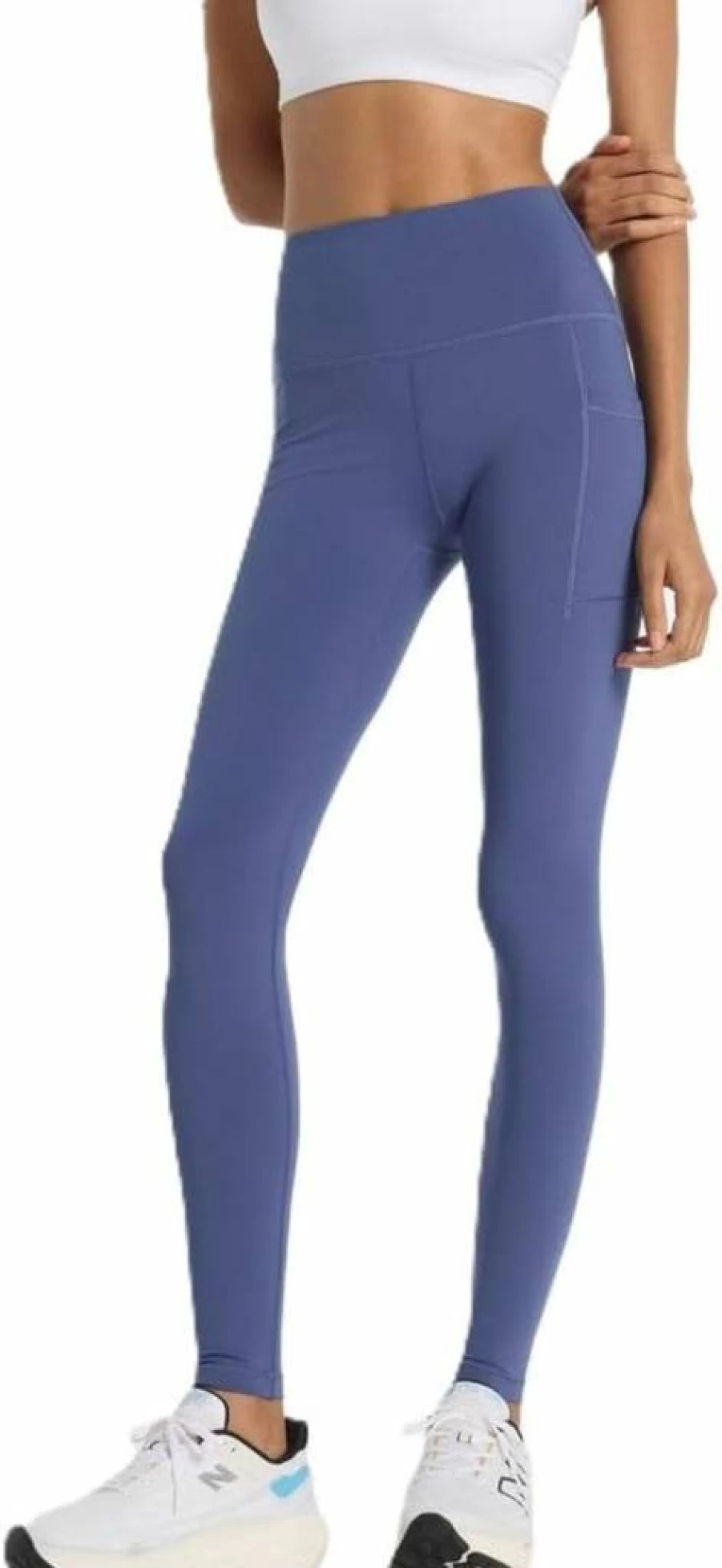 New Balance Women's High-Rise Sleek Pocket Leggings 27" - Comfortable Workout & Yoga Pants