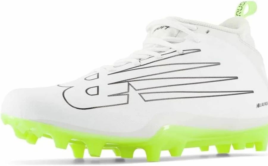 New Balance Men's Rush V4 Mid Lacrosse Cleats for Enhanced Traction & Support