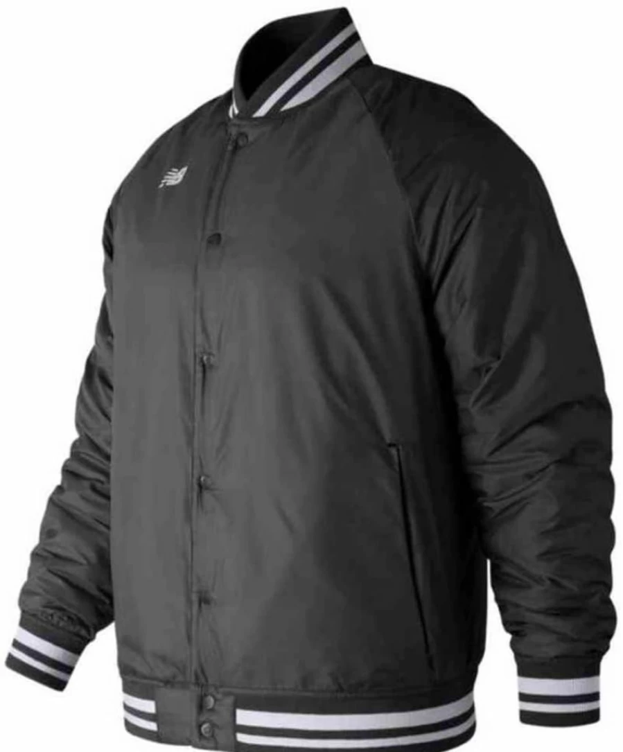 New Balance Men's Medium Baseball Dugout Jacket - Long Sleeve Warmup Button-Up Coat