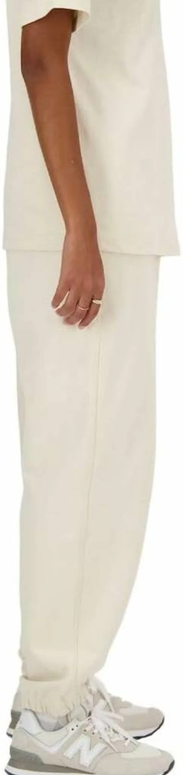 New Balance Women's Linen French Terry Jogger Pants - Medium, Athletic Lounge Wear, Comfortable Casual Running Sweatpants