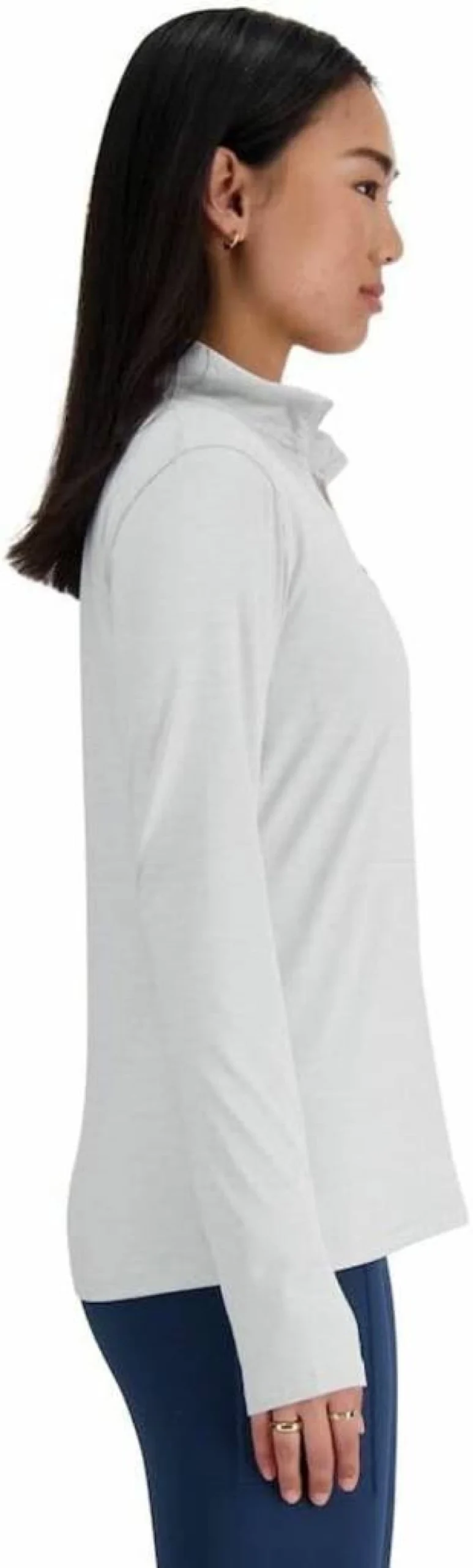 New Balance Women's Space Dye Quarter Zip Pullover - Sport Essentials Running Top