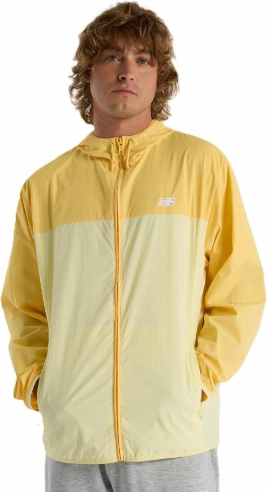 New Balance Men's Lightweight Breathable Woven Athletic Jacket for Running & Training