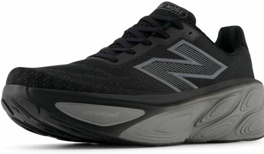 New Balance Men's Fresh Foam X More V5 Running Shoes for Men - Lightweight Cushioned Sneakers for Comfort & Support